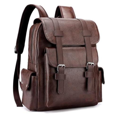 GOCART WITH G LOGO Business Computer Laptop Storage Backpack for Men and Women (MARRON)