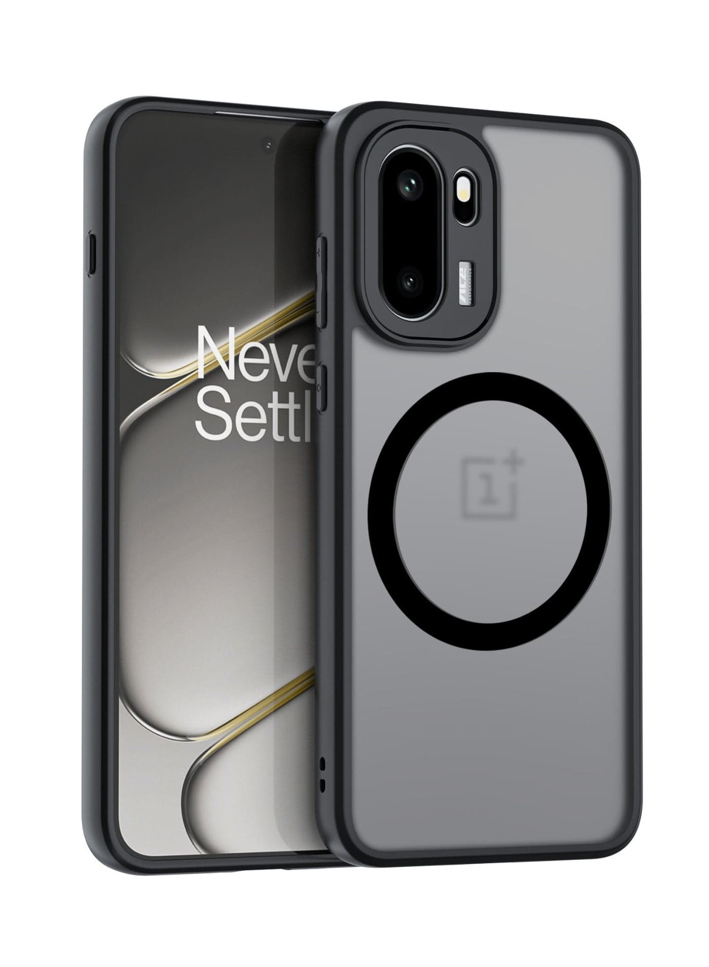Cover for OnePlus ACE 6, TPU Magnetic Wireless Charging Case, Camera Lens Protection, Military Protection, Matte Translucent
