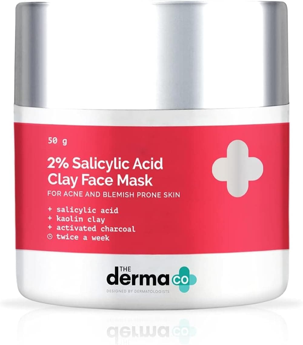 2% Salicylic Acid Face Mask | Unclogs Pores and Controls Oil | Exfoliating Clay Facial Mask | 1.76 Oz/50 g