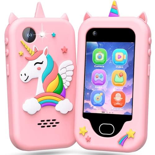 Lapare Kids Smart Phone for Girls Christmas Birthday Gifts for Girls Age 310Kids Toys Cell Phone Toddler Learning Play Toy Phone with Dual Camera Game Music Player and More 32G