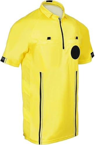 New! 2018 Soccer Referee Jersey (2018 Yellow, Adult Large)
