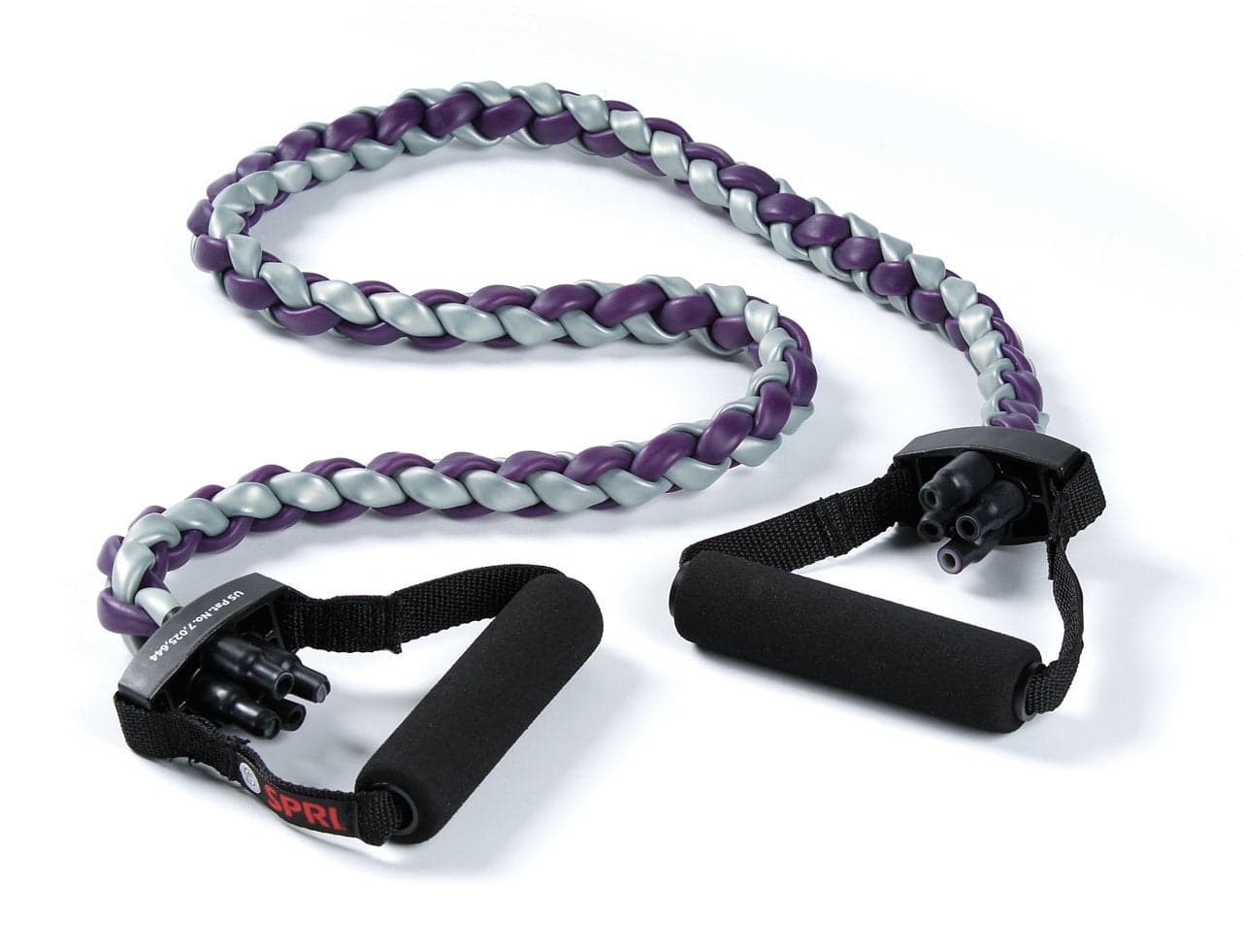 SPRI Braided Xertube Resistance Bands – Premium Exercise Band for Men & Women – Workout Equipment for Home Gym Fitness Training – Comfort Grip for Strength, Weights, and Resistance - Ultra Heavy, Purple