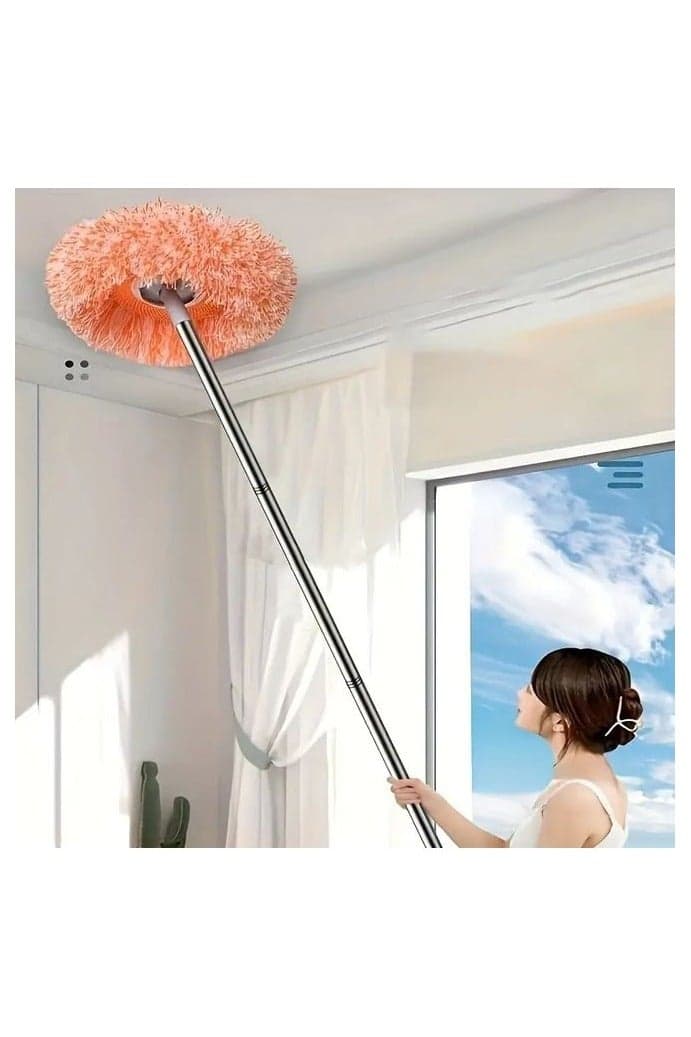 1pc, Ceiling Mop, Dust Removal Mop, Flexible Rotating Floor Mop, Wall Mop, Wet And Dry Dual-use Mop, Floor Wall Tile Glass Window Car Cleaning Mop, Cleaning Supplies, Cleaning Tool