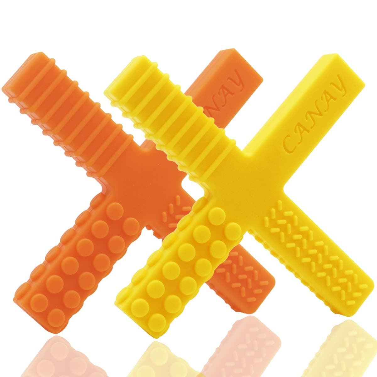 Xtra Tough Sensory Chew Stick Toys for Kids Boys Girls Designed for Autism Teething Chewing ADHD SPD Oral Motor Needs for Moderate Aggressive Chewers 2 Pack
