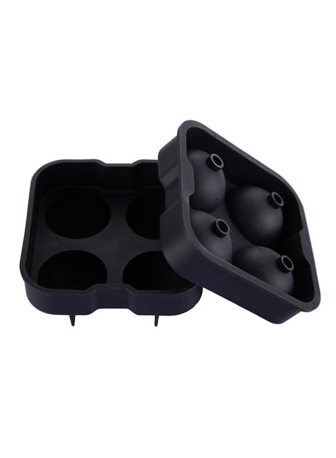 Silicone Ice Ball Maker Mold Tray Black