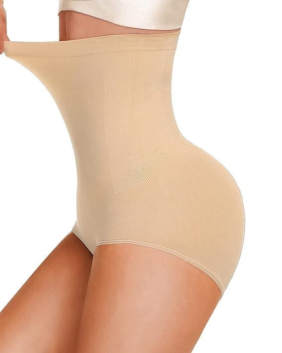 ALYNE Women Waist Shapewear with Anti Rolling Strip Tummy Control Tucker Waist Slimming Panties Shapewear Underwear Seamless High Waist Body Shaper Core
