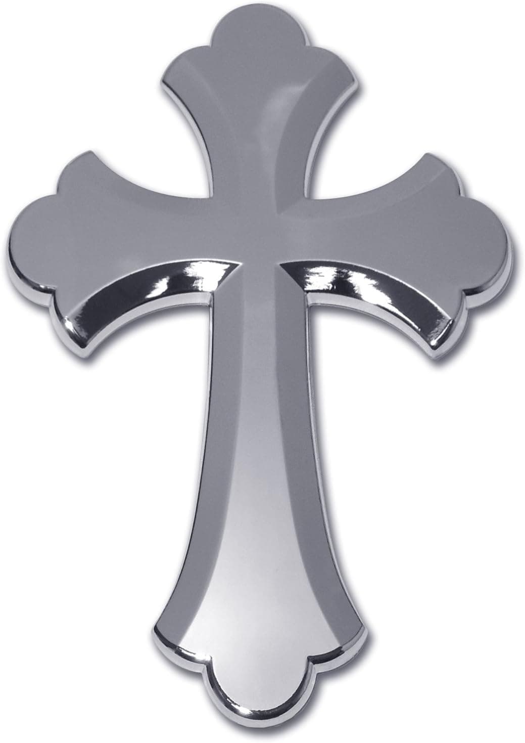 Elektroplate Chrome Cross Emblem Silver CROSS-RUF-C