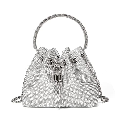 Sweetovo Bling Glitter Purses for Women Fashion Handbags Crossbody Bags Evening Luxury Bags for Party Prom