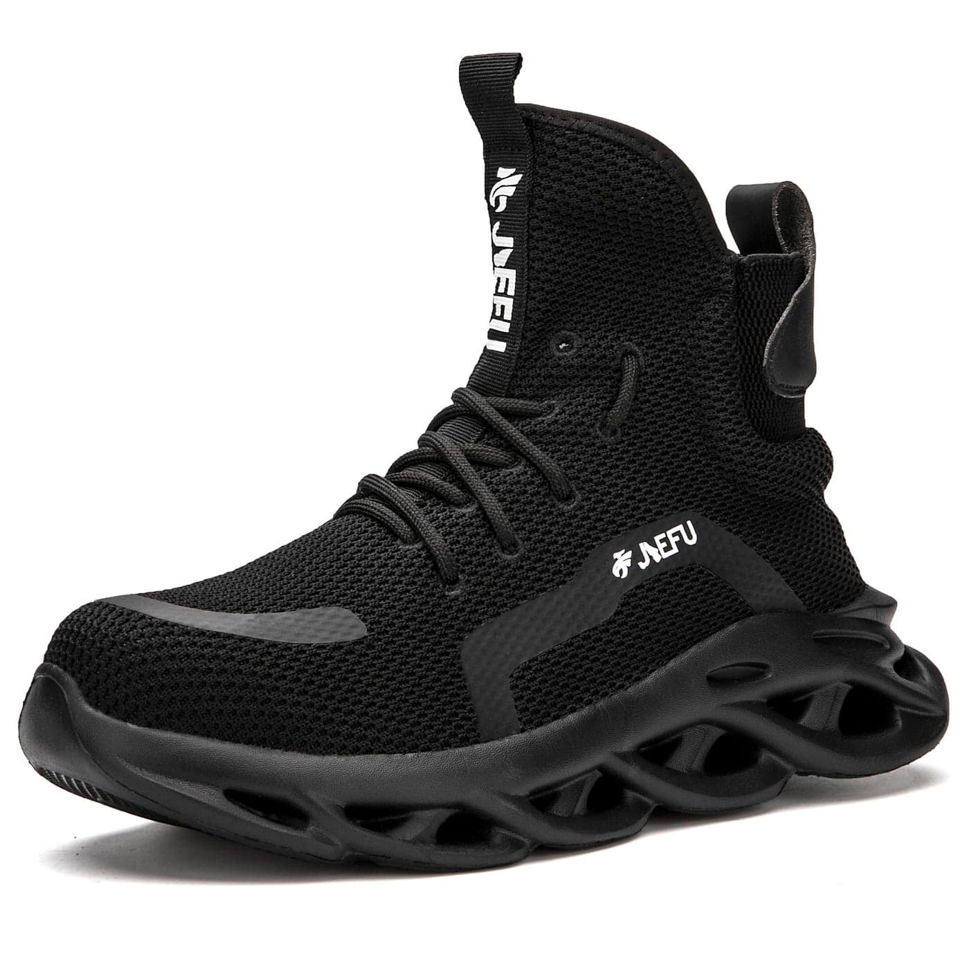 ORISTACO Work Safety Boots Breathable Lightweight Steel Toe Industrial Construction Landscaping Tennis Sneakers 850 Black 47
