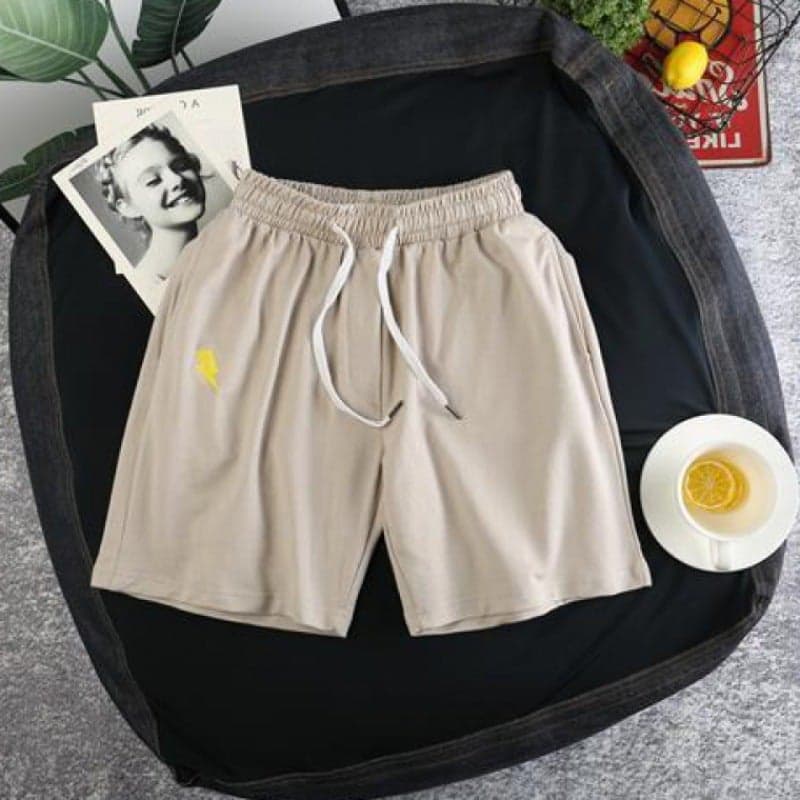 Men's Summer Shorts, Loose Fit, Ins-Style Printed Sports Shorts, Korean Trendy Brand, 5-Point Beach Shorts, Casual Men's Shorts
