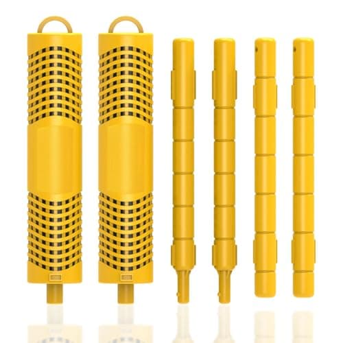 OBMAO Spa Mineral Sticks Hot Tub Mineral Stick Spa Mineral Sticks for Hot Tub with 4 Months Lifetime Universal for PoolHot Tub to Keep Water ClearYellow2PCS