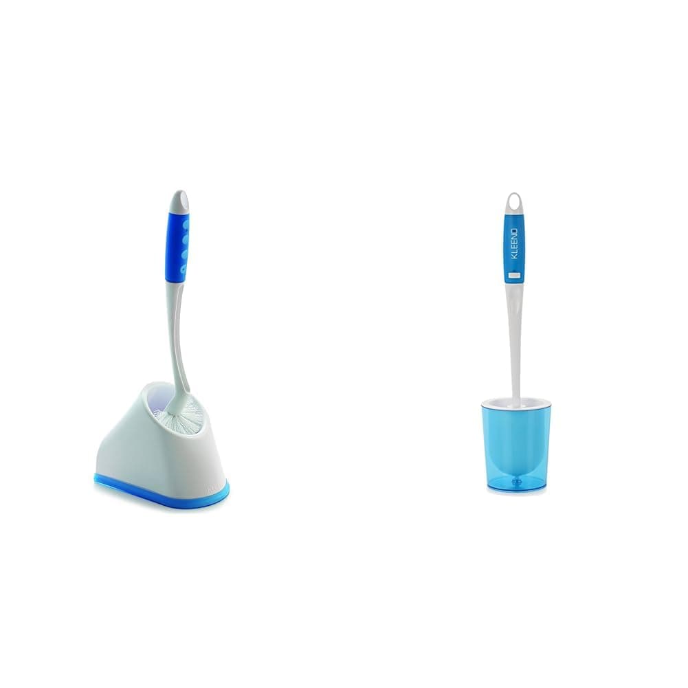 Cello Kleeno Angular Toilet Brush with Storage Stylish Design Rubberised Handle for Firm Grip