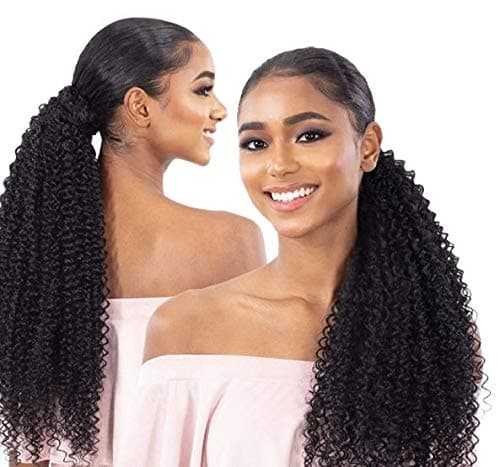 Organique Mastermix Shake N Go Synthetic Pony Pro Ponytail BOHEMIAN CURL 32 2 Dark Brown