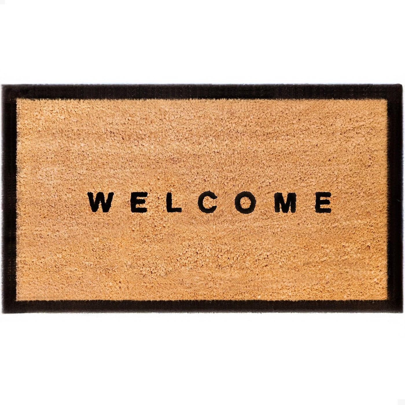 THEODORE MAGNUS Door Mat Coir Doormat for Outdoor Entrance Durable Welcome Mat with NonSlip Backing Perfect for Front Door and Entryway OutdoorIndoor Welcome wBorder