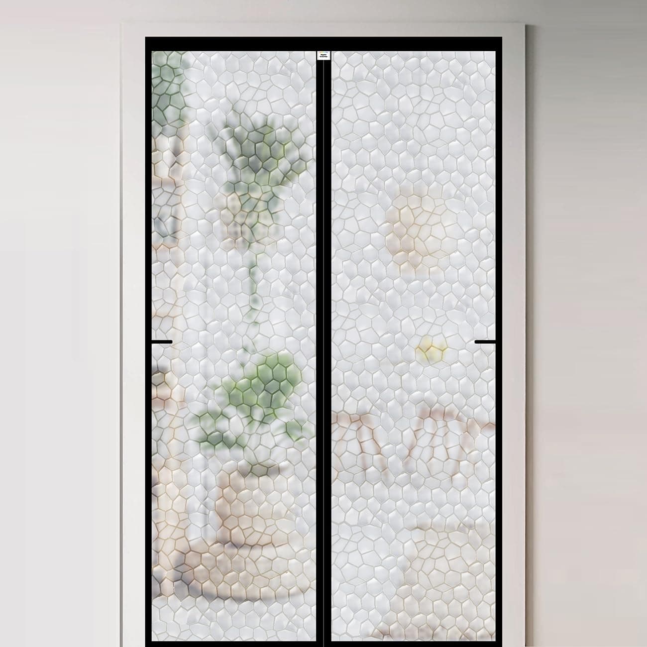 CHIYUNS Magnetic Thermal Insulated Door Curtain 30 x 79 inch Transparent Door Cover Keep Warm in Winter Cool in Summer Self Sealing Pet and Kid Friendly