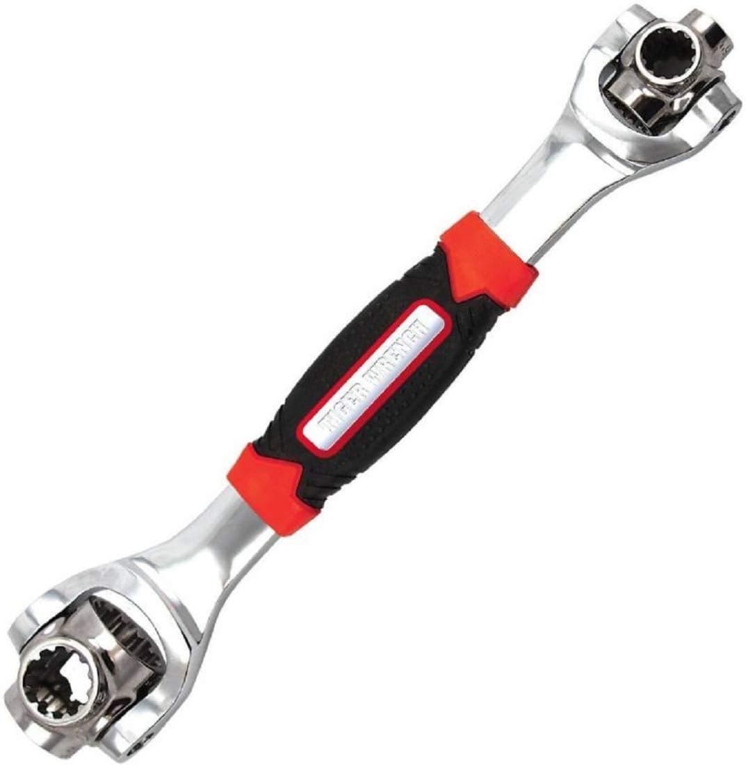 MAVOTANK Professional Stainless Steel MultiSocket Tiger Wrench with 360 Rotating Hex Heads Standard Multicolour