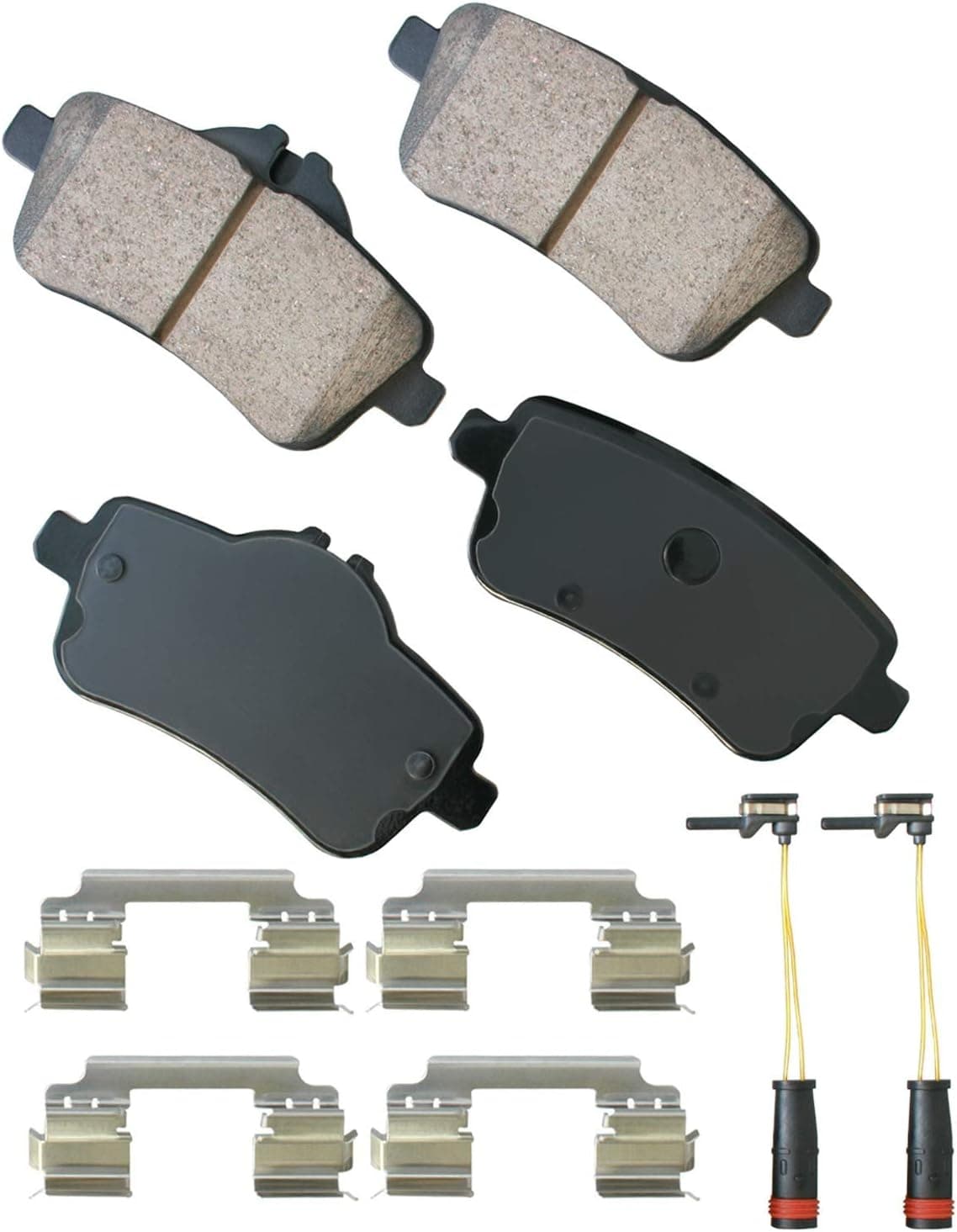Akebono Euro Ultra Premium Rear Brake Pads - Ceramic, Grey