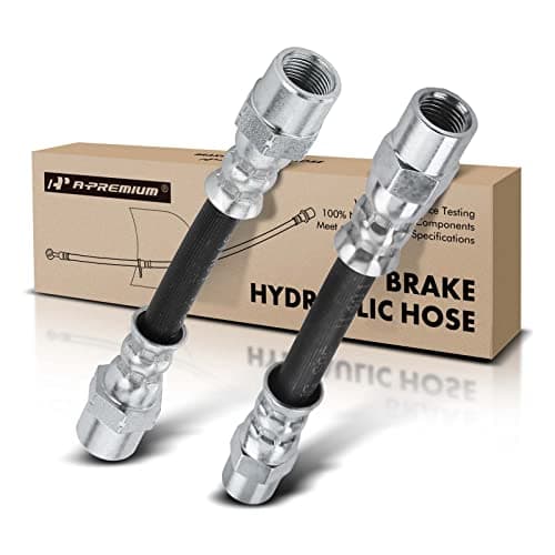 A-Premium Rear Inner Brake Hydraulic Hose Compatible with BMW Models - E39 525i 2001-2003, 528i 1999-2000, 530i 2002-2003, 540i 1997-2003, M5 2000-2003 - Replace# 34321162616, Pack of 2