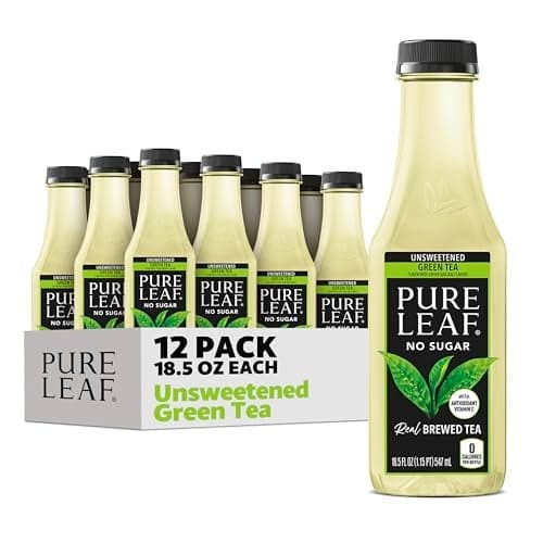 Pure Leaf Iced Tea Unsweetened Green Tea 185 fl Oz Bottles Pack of 12