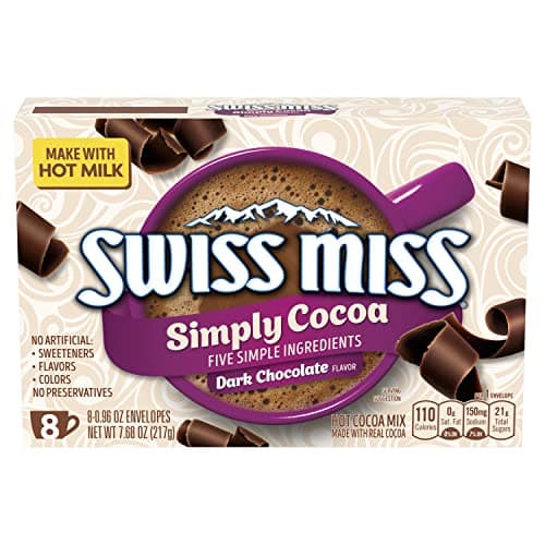 Swiss Miss Simply Cocoa Dark Chocolate Flavored Hot Cocoa Mix 8 Count Hot Cocoa Mix Packets