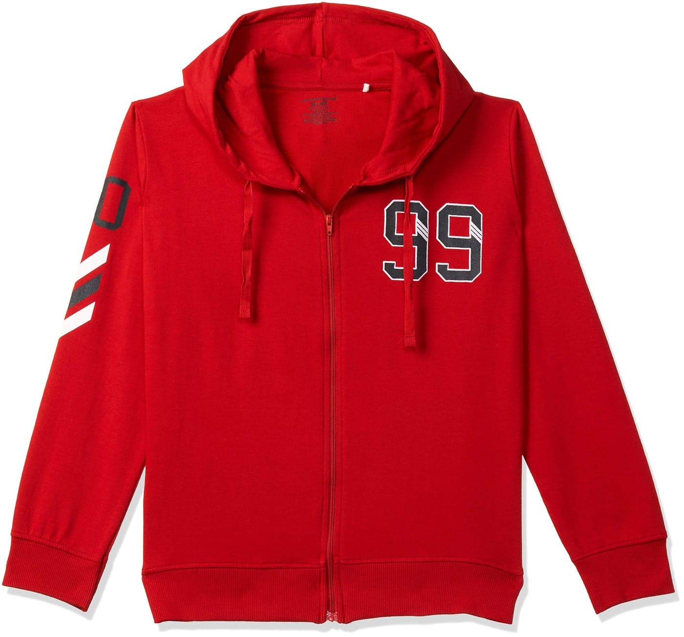 Chromozome Boys Cotton Hooded Neck Jacket (CB 8_Red_9-10 Years_Red_9 Years-10 Years)