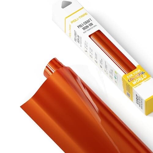 PoliFlex Turbo Bright Copper Glossy Heat Transfer Vinyl HTV 12 x 36 in for TShirts Iron On Vinyl Easy to Cut Weed Extra Durable