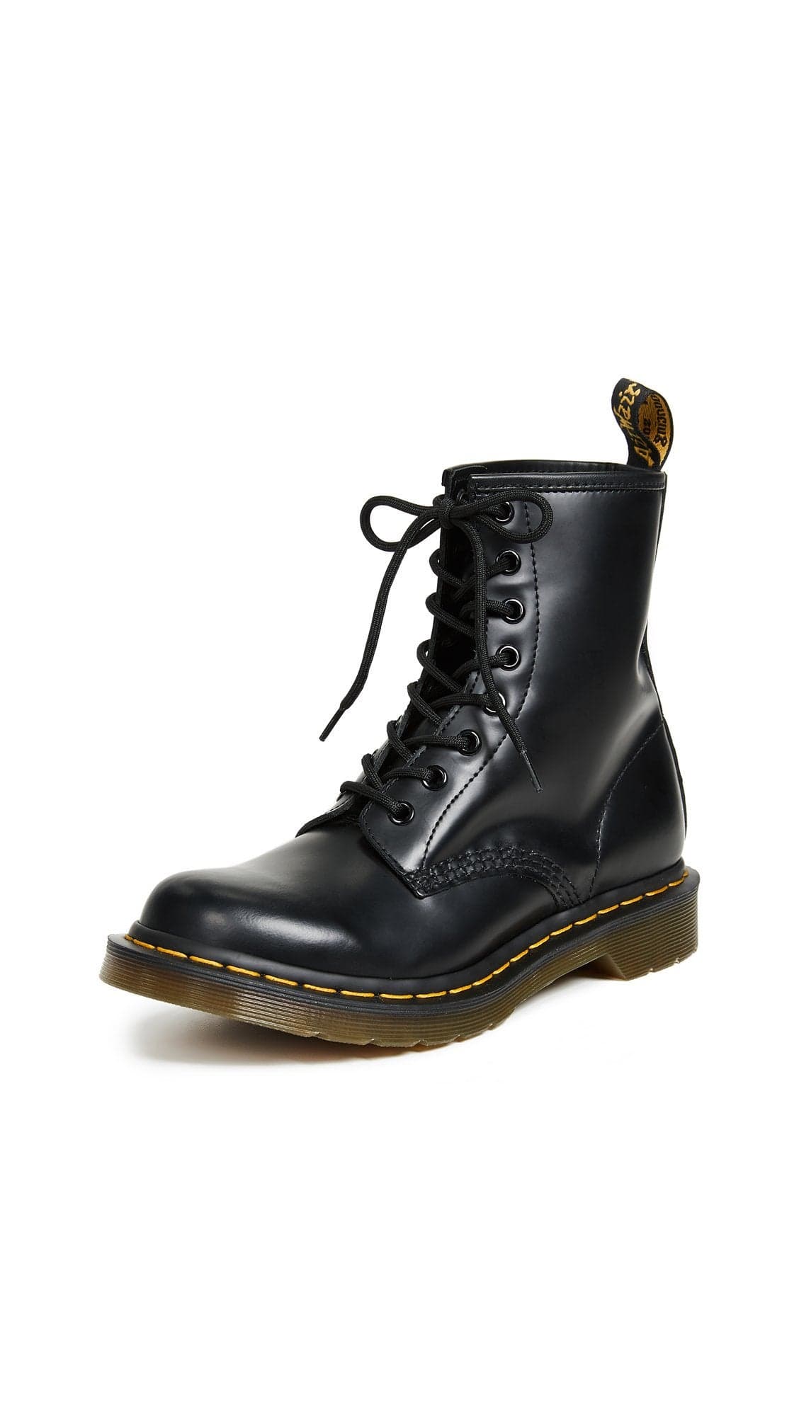 Dr. Martens Women's 1460 Smooth Leather 8 Eye Boot, Black, 8