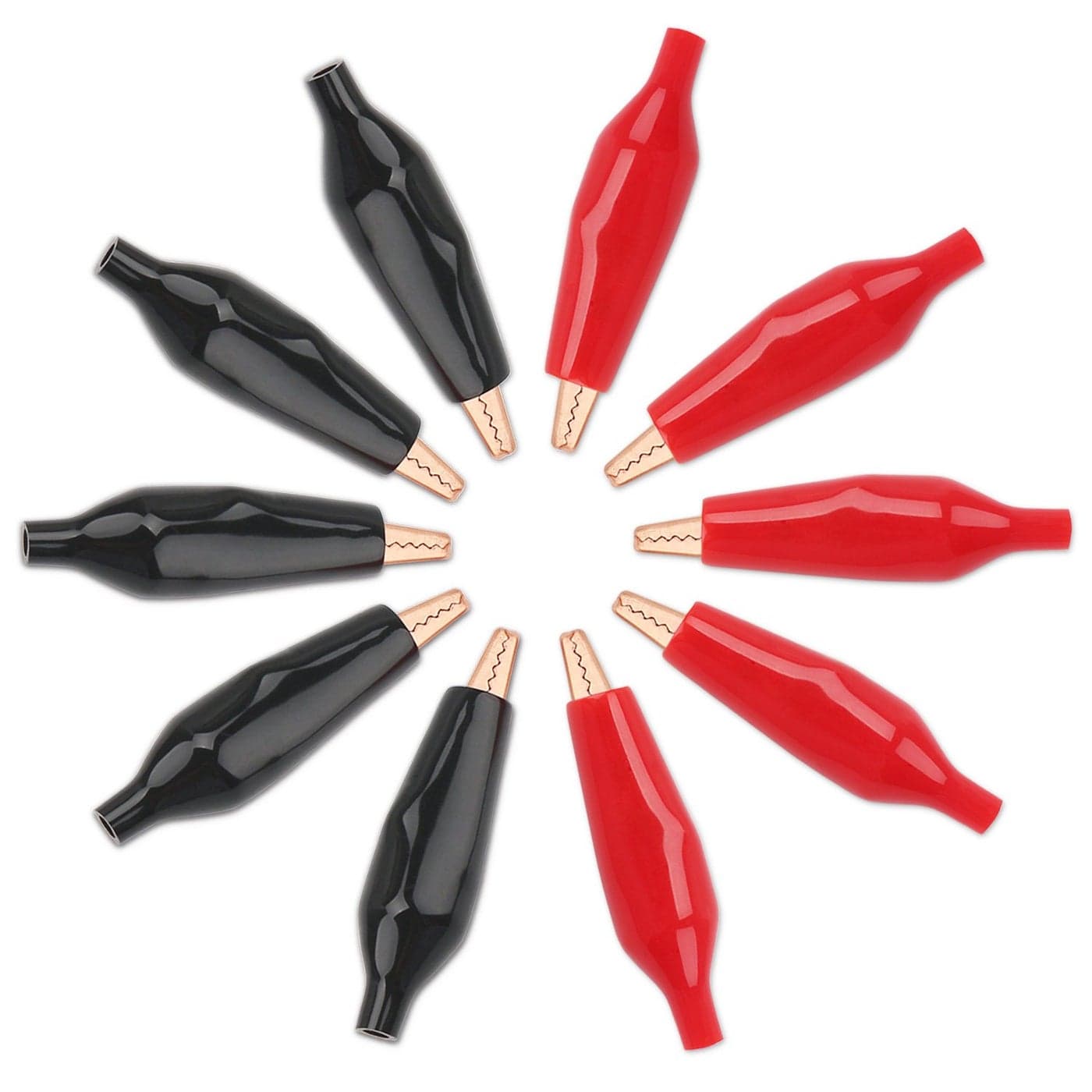 DROK 20pcs Insulated Alligator Clips Electrical Large 177 inch45mm 10A Pure Copper Alligator Clips for Multimeter