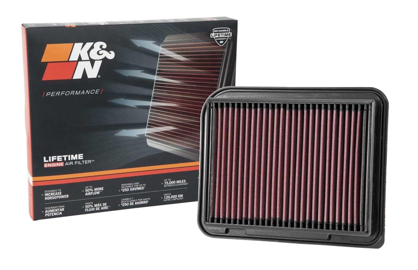 KN HighFlow Original Lifetime Engine Air Filter Increase Power Accerlation Washable Premium Compatible with 20032024 MITSUBISHI ASX Eclipse Grandis Lancer Outlander 333015