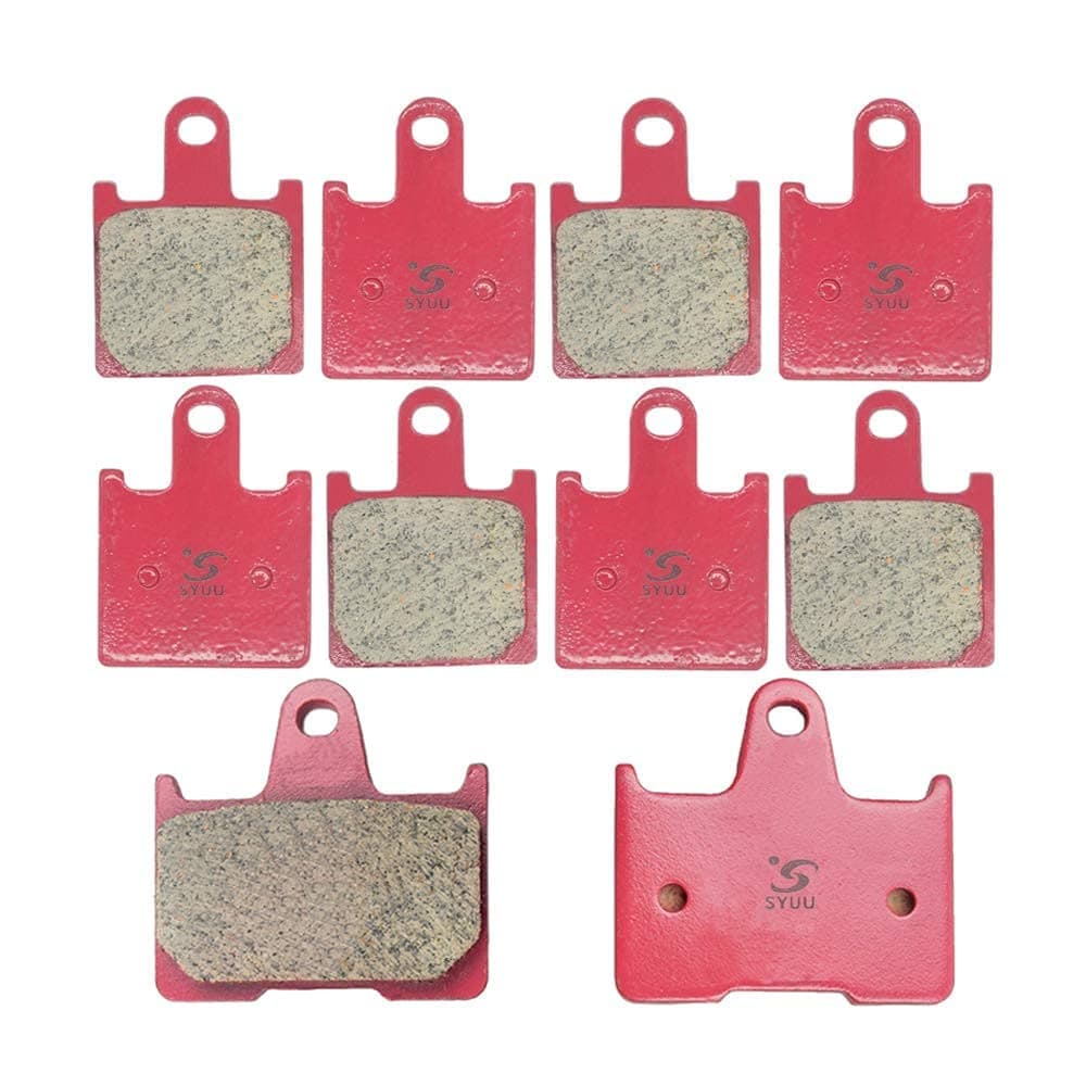 S SYUU Ceramic Front Rear Brake Pads Set Compatible with Kawasaki ZZR 1400 Ninja ZX14 ZX1400 Concours 14 ZG1400 GTR 1400 ABS 2008 2009 2010 2011 2012 20132016 ZX14R 2013 2014 2015 2016 FA417F FA254R