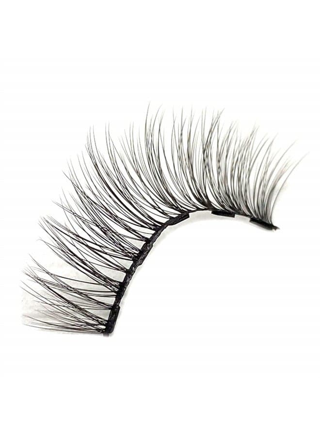 Faux Mink Magnetic Eyelashes Natural Lash, Single Lash for Use with Magnetic Eyeliner, 5 Magnet False Eyelashes Magnetic Lashes Natural Look (Lashes only)