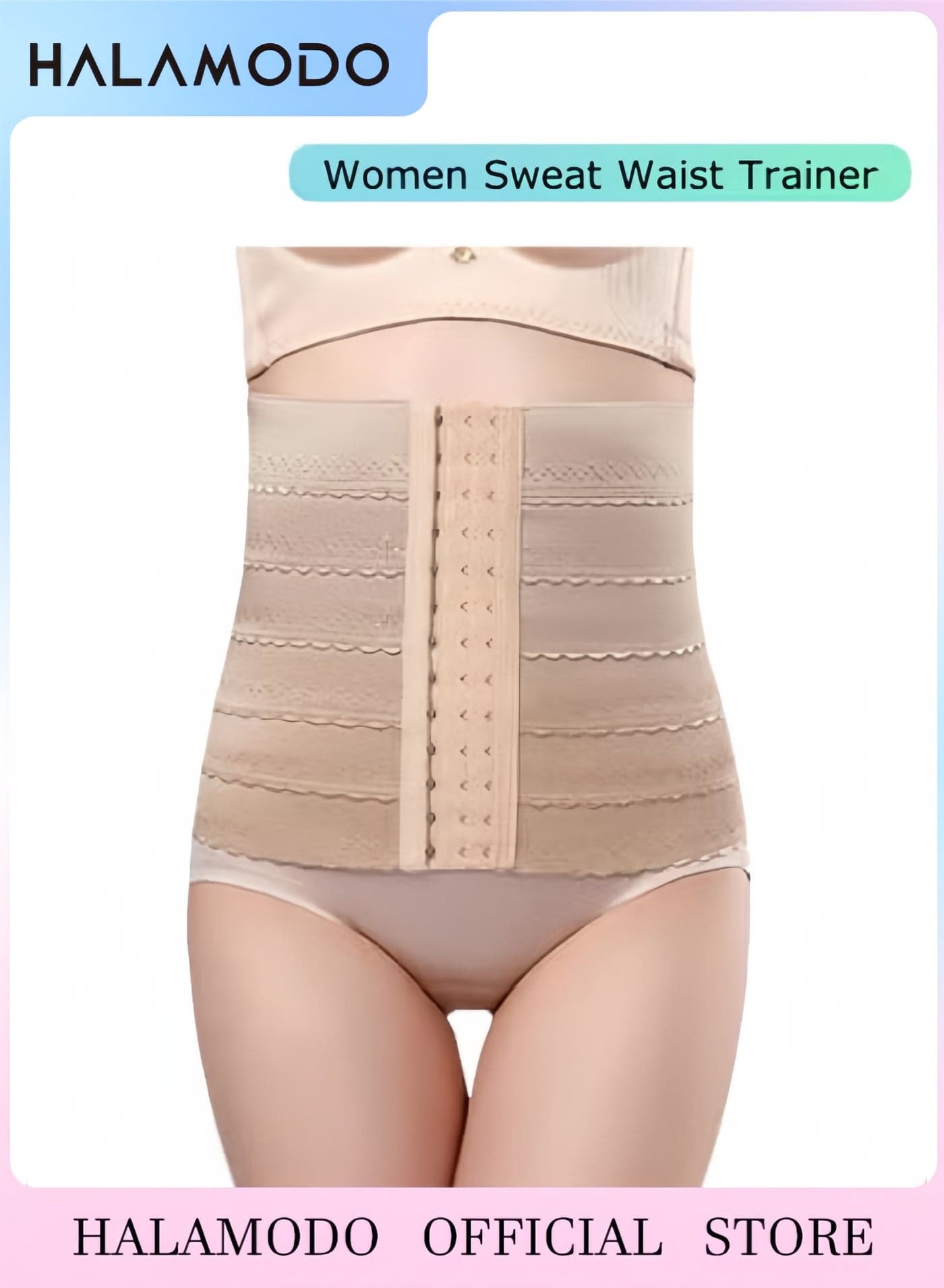 Women Sweat Waist Trainer Waist Cincher Tummy Control Waist Shaper Workout Slim Belly Band Workout Corset Body Shaper Corset Girdle