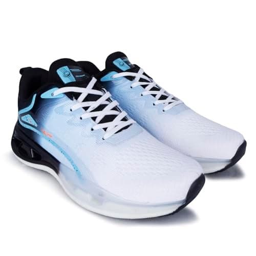 Lancer Mens PLATINUM-41WHT-BLK White Running Shoe, 6