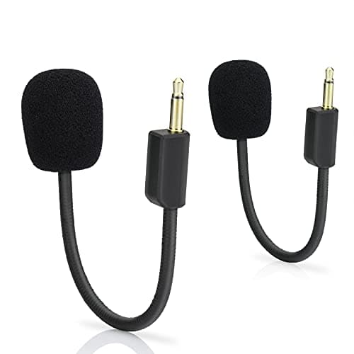 LEFXMOPHY 2-Pack Blackshark V2 Mic Replacement for Razer BlackShark V2 and V2 Pro Gaming Headset 3.5mm Detachable Game Boom Microphone on PC Xbox PS4 PS5
