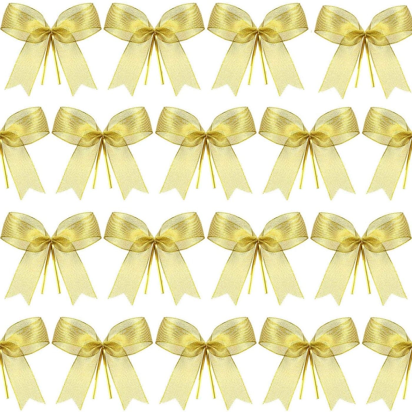Sumind 72 Pieces Christmas Bow Ribbon Bow for Christmas Tree Christmas Wreath Gift Decoration 425 x 375 Inch