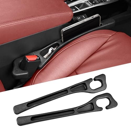 Edotim Car Seat Gap Filler Car Seat Accessories Car Organizers and Storage with Phone Holder Car Organizer Fit Sedan SUV Truck Black Set of 2