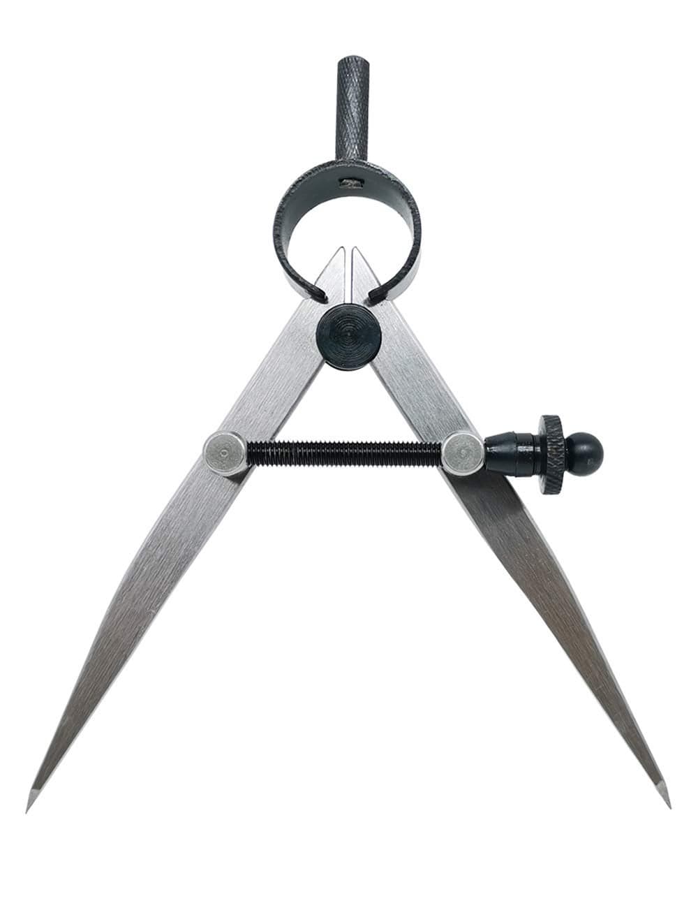 ZLKSKER 4 Inch Professional Leather Compass Precision Spring Wing DividerScriber Metal Compass for Woodworking Metalworking