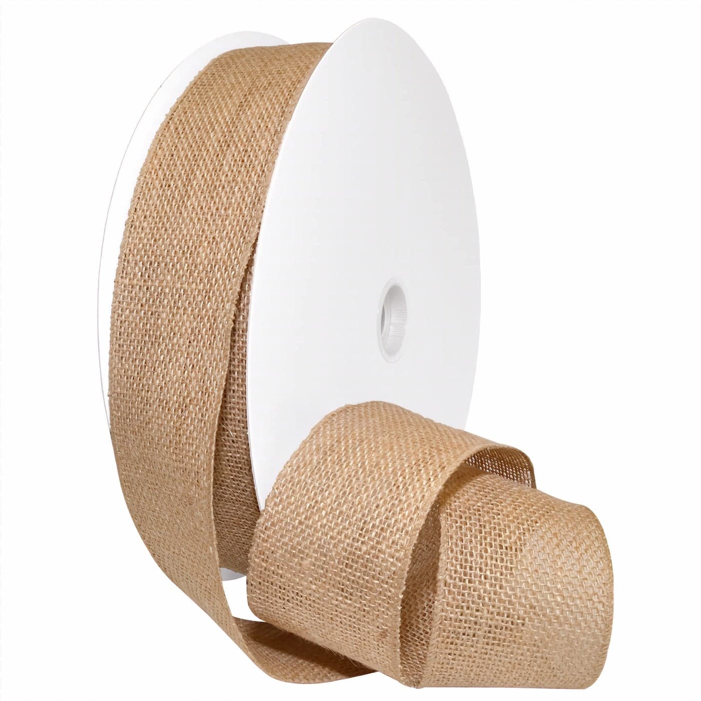 Morex Natural Burlap Wired Ribbon for Decorations Holidays Parties Home and Outdoor Decor 25 x 50 Yd Natural