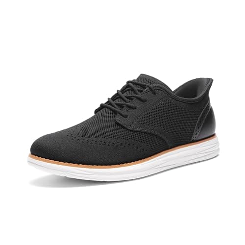 Bruno Marc Men's Oxfords - Classic Comfort,Size 8,Black-Hands Free,BMUMOX2415