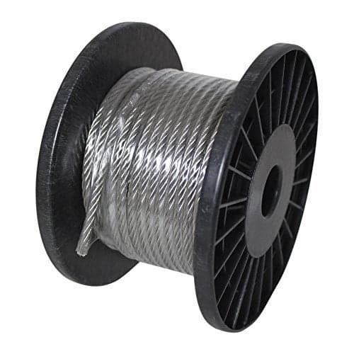 Coolaroo Shade Sail Accessories, Stainless Steel Wire Rope, 50' Small Roll, Shade Sail Hardware for Shade Sail Set-Up