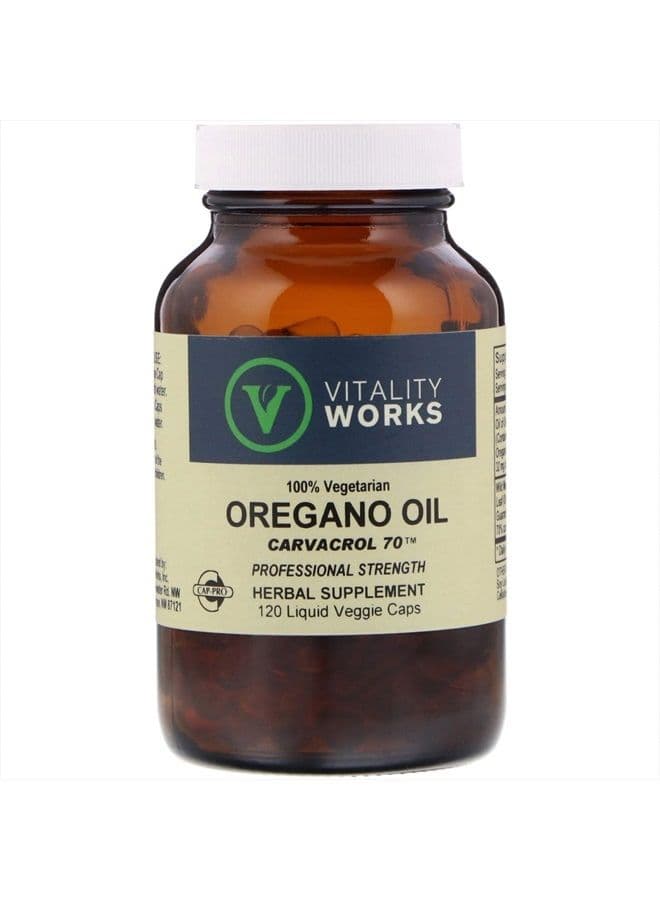 VITALITY WORKS Vegan Oregano Oil, 120 CT