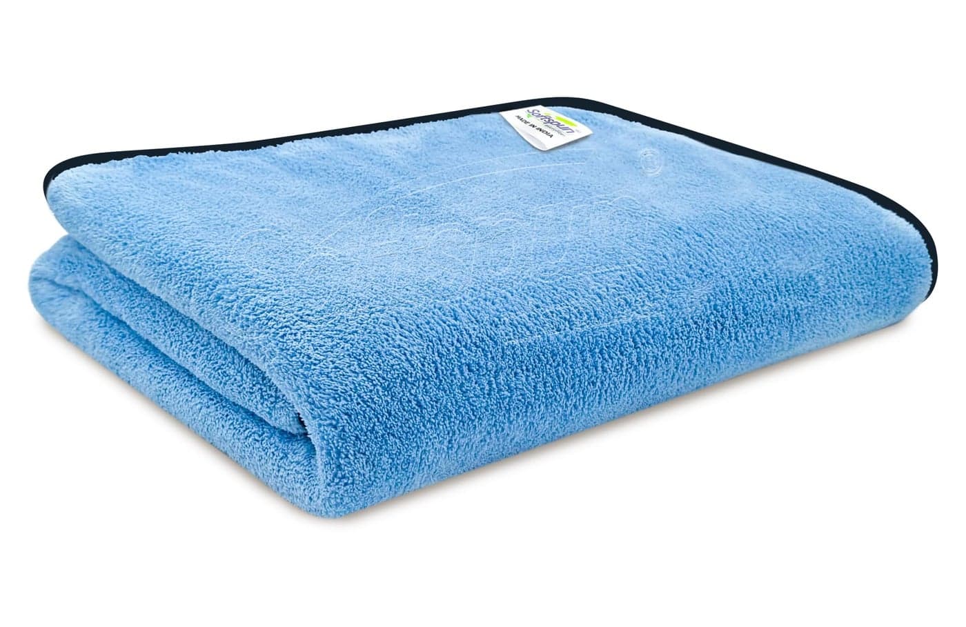 SOFTSPUN Microfiber Bath Towel 1 pc 280 GSM 70X140 Sky Blue! Ultra Absorbent Super Soft & Lightweight Quick Drying for Men & Women Daily Use Extra Large Size Unisex.