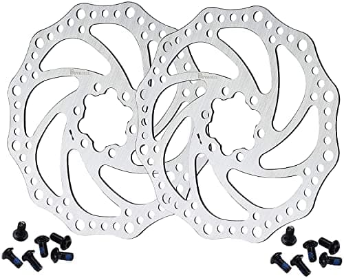 D Dymoece 2 Pcs Bike Disc Brake Rotors with 12 Bolts 140mm/160mm/180mm/203mm for MTB Mountain Road Bicycle BMX
