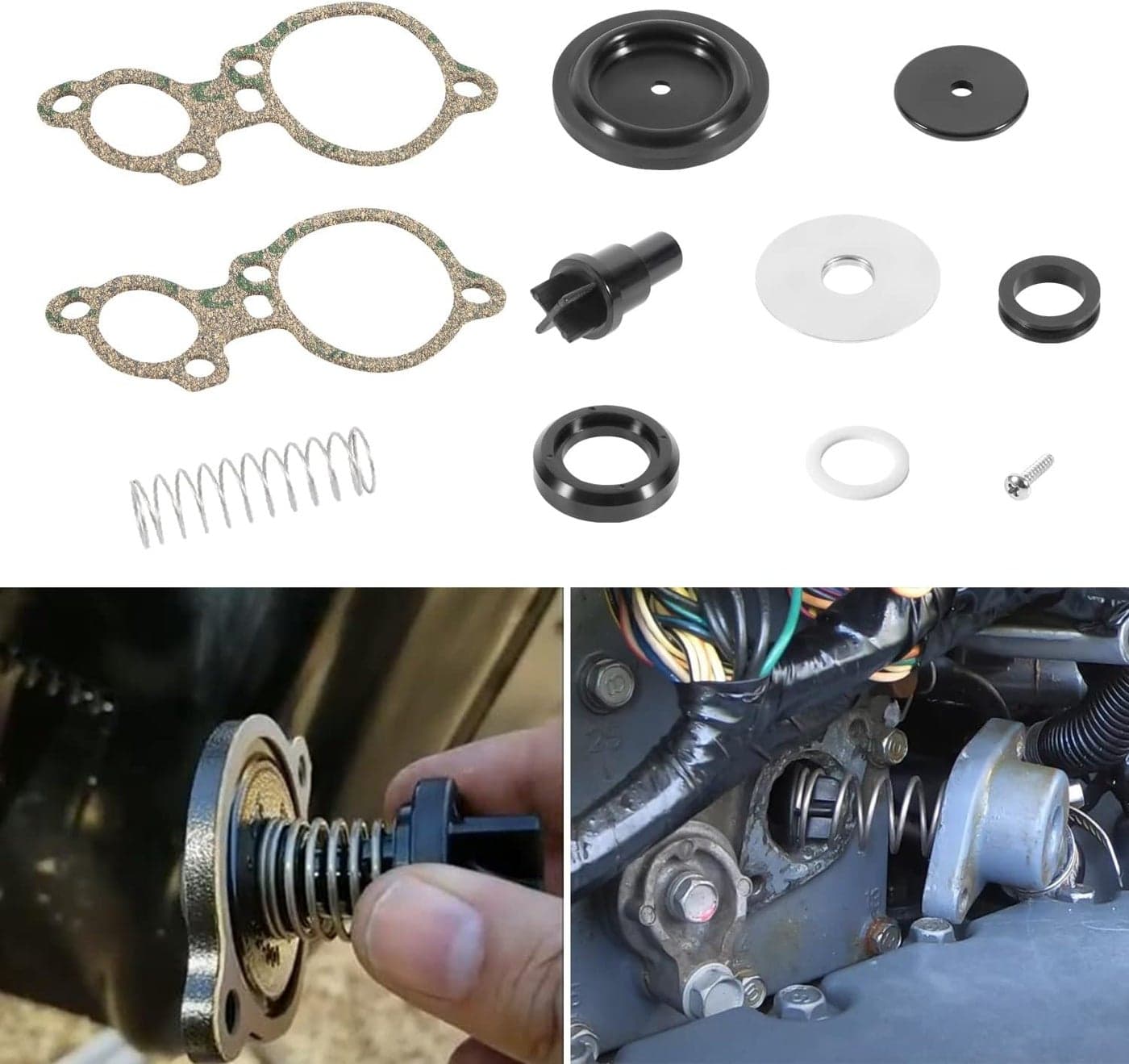johntruck 803062T1 Poppet Valve/Diaphragm Kit for Mercury 135-200hp 2.0L 2.5L V6