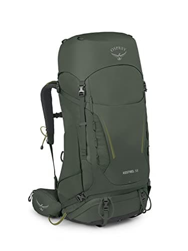 Osprey Kestrel 58L Men's Backpacking Backpack, Bonsai Green, L/XL