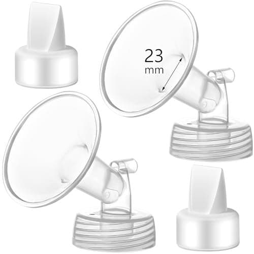 Momstouch 23mm Flange and Duckbill Valve Compatible with Spectra S1 S2 9 Plus Breastpump Replacement to Spectra Pump Parts, Not Original, Replace Accessories.