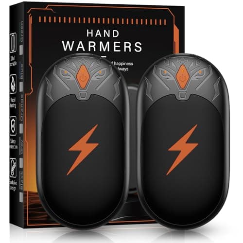 Hand Warmers Rechargeable 2 Pack, Electric Hand Warmer Up to 24Hrs, Wolf-Shape, Portable Reusable HandWarmer, Winter Gifts for Camping, Hunting, Fishing, Christmas