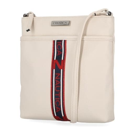Nautica womens Lakeside Signature Jaquard North South Crossbody Bag