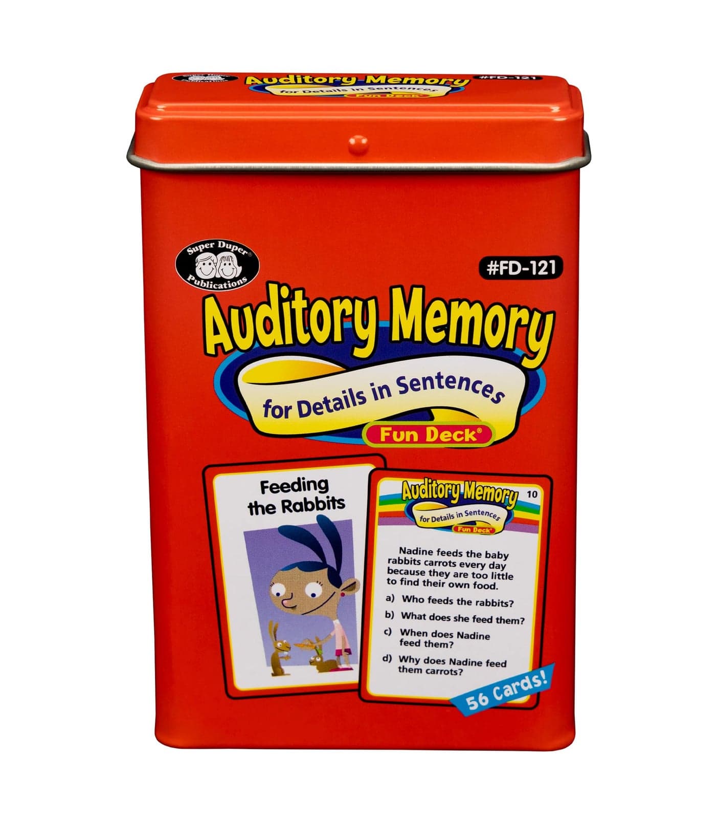 Super Duper Publications | Auditory Memory for Details in Sentences Fun Deck | Listening Comprehension Flash Cards | Educational Learning Materials for Children