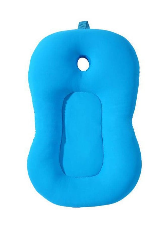 Baby Bath Mat, Bathtub Baby Bath Cushion Soft Anti-Slip Bath Pad 0-6 Month Infant Bath Pillow, Blue